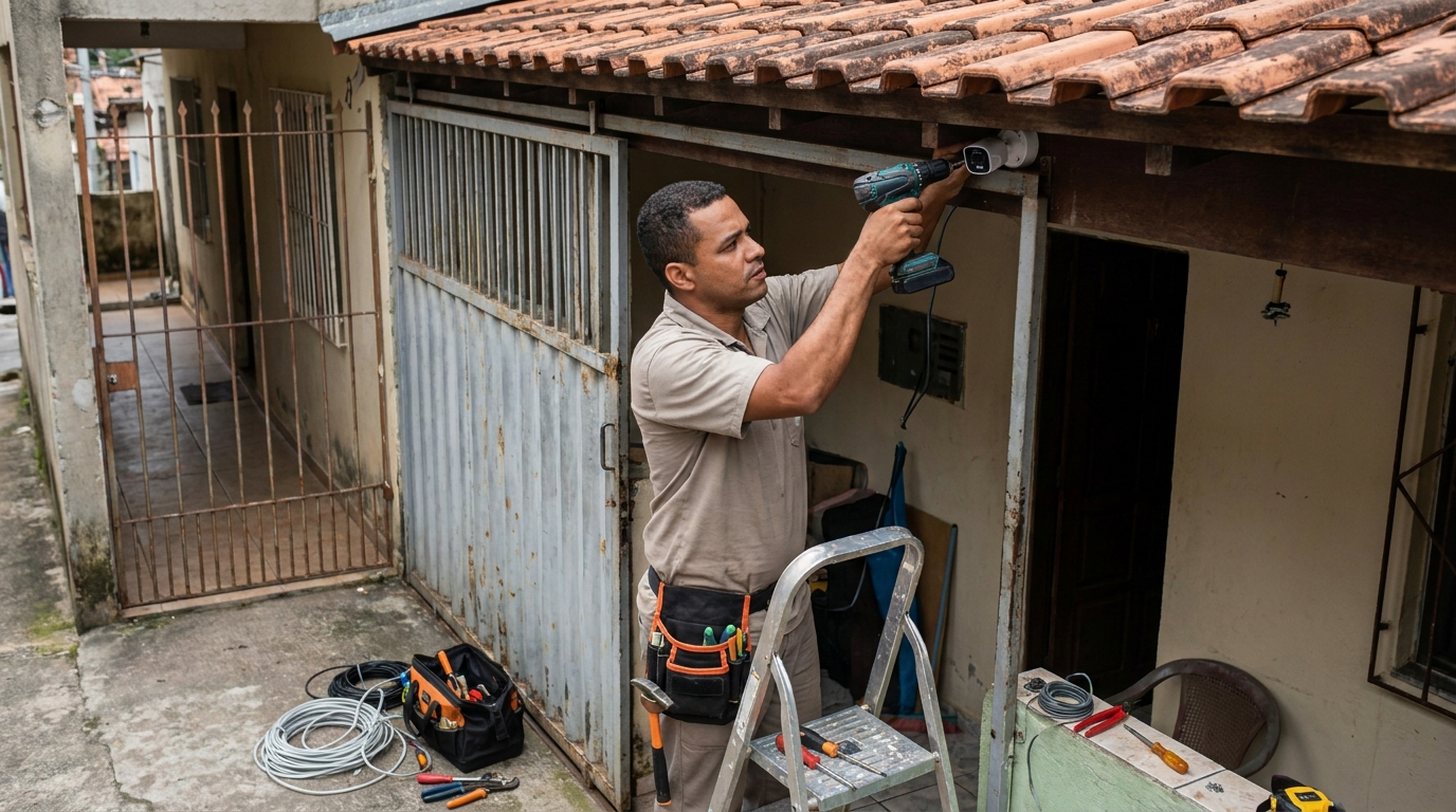 Instalação de Câmeras de Segurança perto de mim em Santo André‑SP