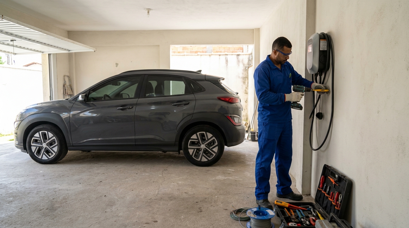 Instalação de Carregador de Carro Elétrico perto de mim em Santo André‑SP