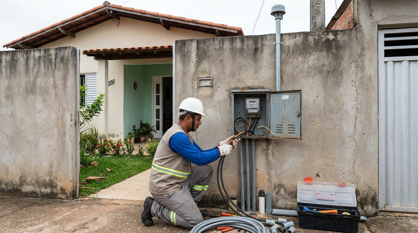 Instalação de Padrão de Energia perto de mim em Santo André‑SP